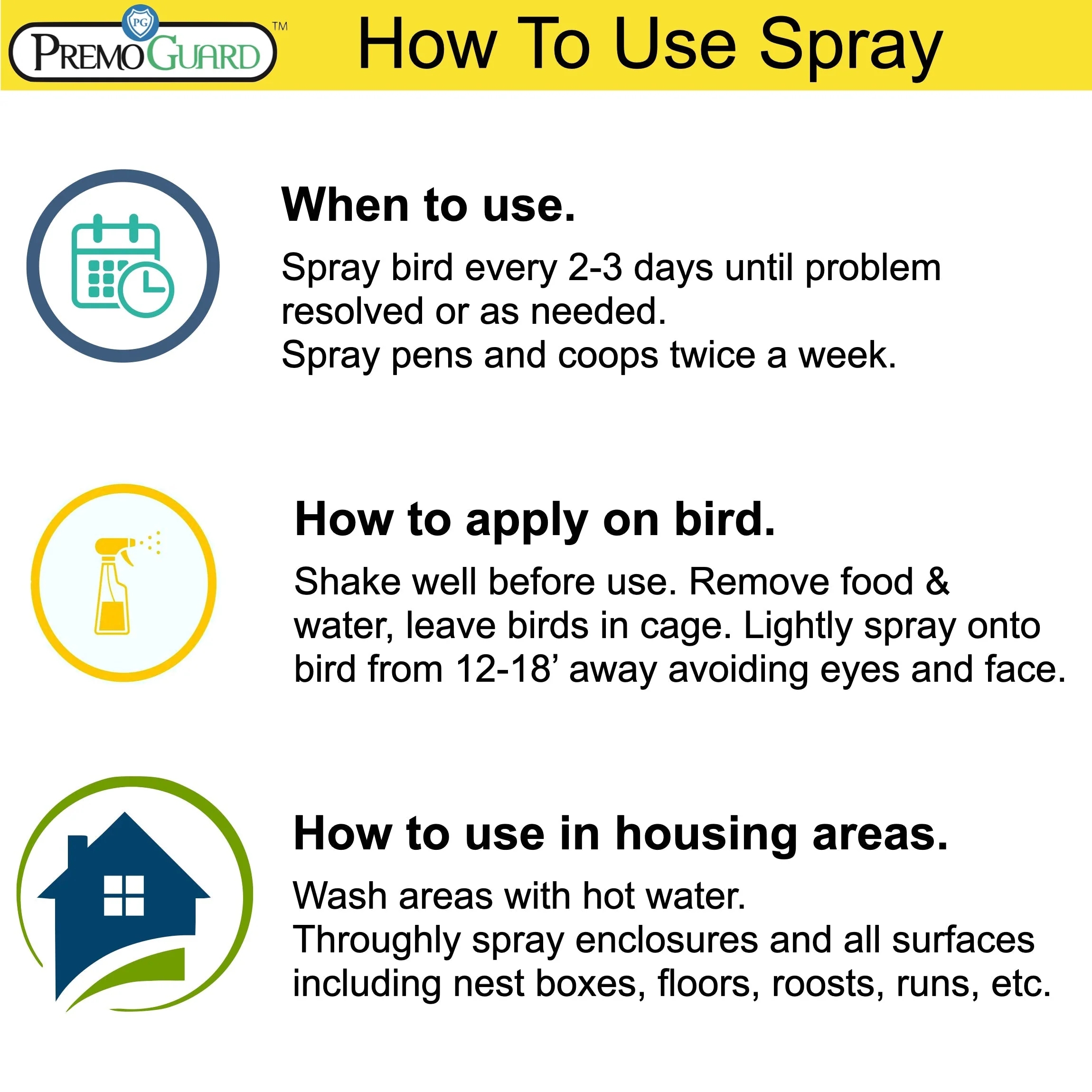 Poultry Spray - Plant Based All Natural Non-Toxic - By Premo Guard - Image 7