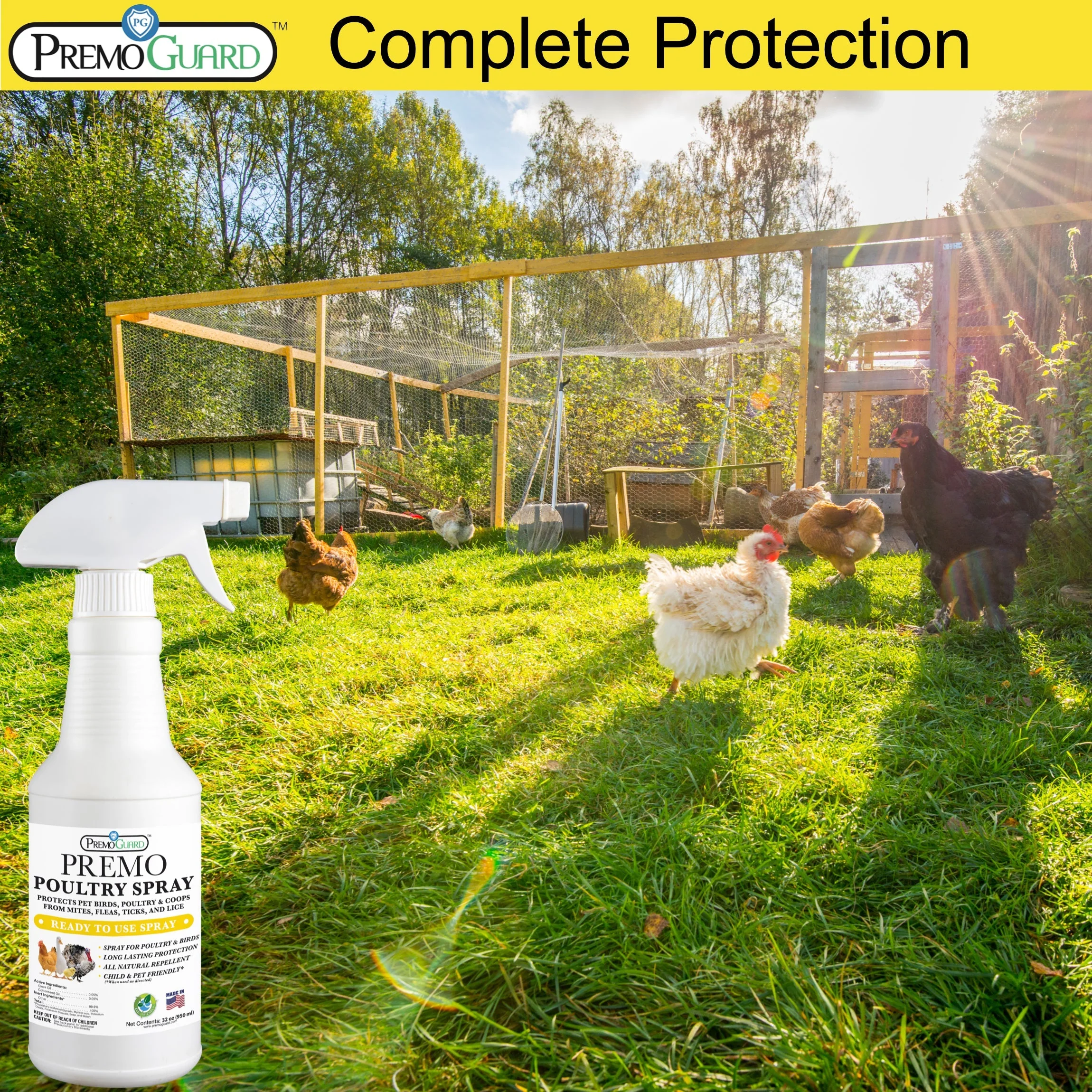 Poultry Spray - Plant Based All Natural Non-Toxic - By Premo Guard - Image 8