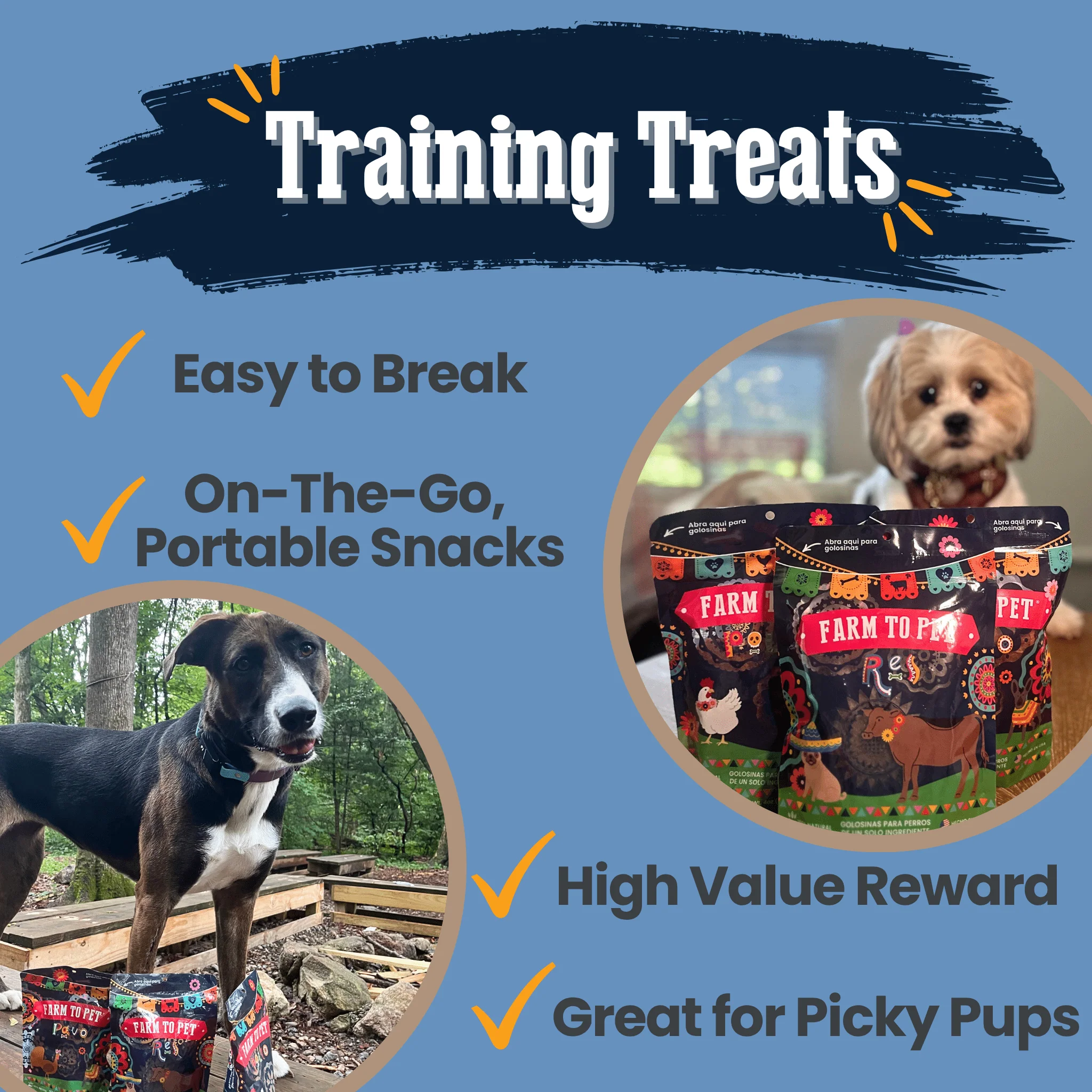 Farm to Pet Premios Para Perros Fiesta Pack | Dog Treat Variety Bundle - Image 8