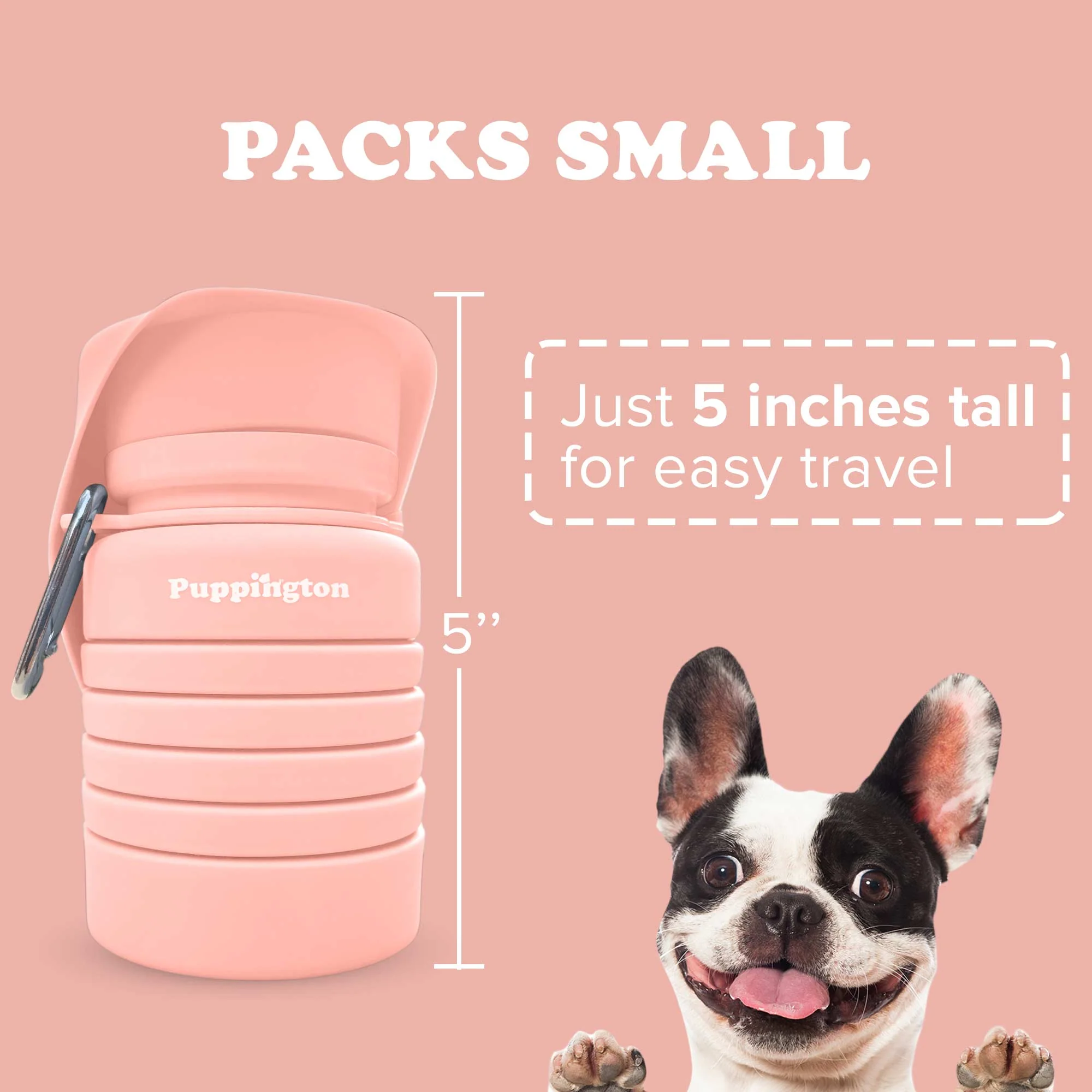 Puppington Collapsible Water Bottles for Dogs - Leakproof, Compact, BPA free - Image 17