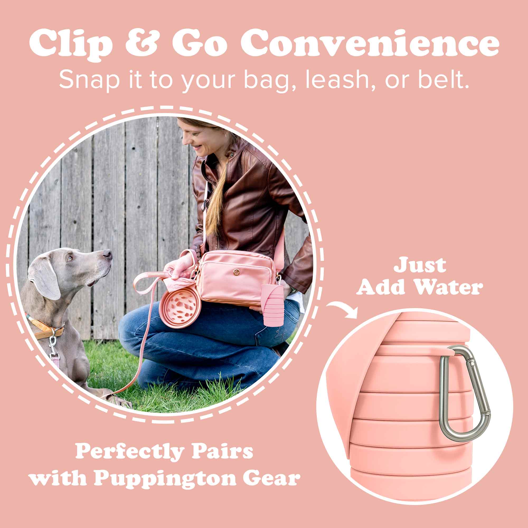 Puppington Collapsible Water Bottles for Dogs - Leakproof, Compact, BPA free - Image 19