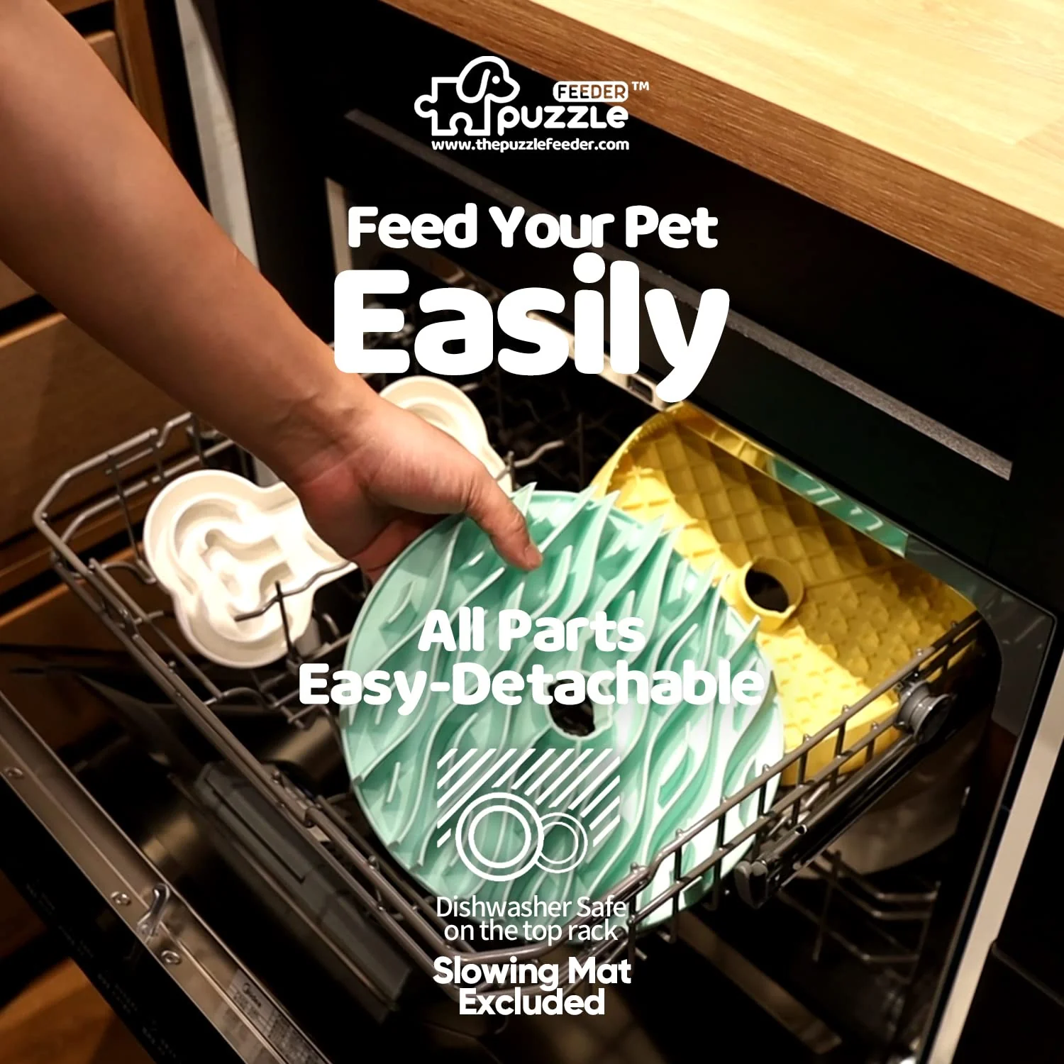 Puzzlefeeder Dog Slow Feeder by PetFuture, Perfect For Dry, Wet, Raw Food - Image 6