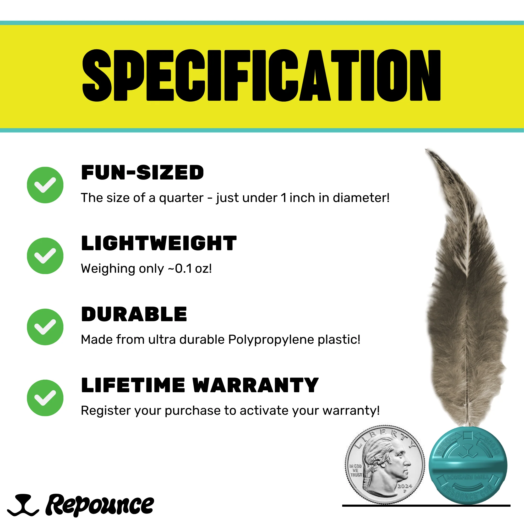 Repounce Forever Prey™ - World's First Refillable Feather Toy - Image 3