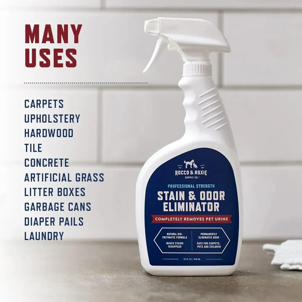 Rocco & Roxie Pet Stain & Odor Eliminator 32oz Enzyme Carpet Cleaner Spray - Image 5