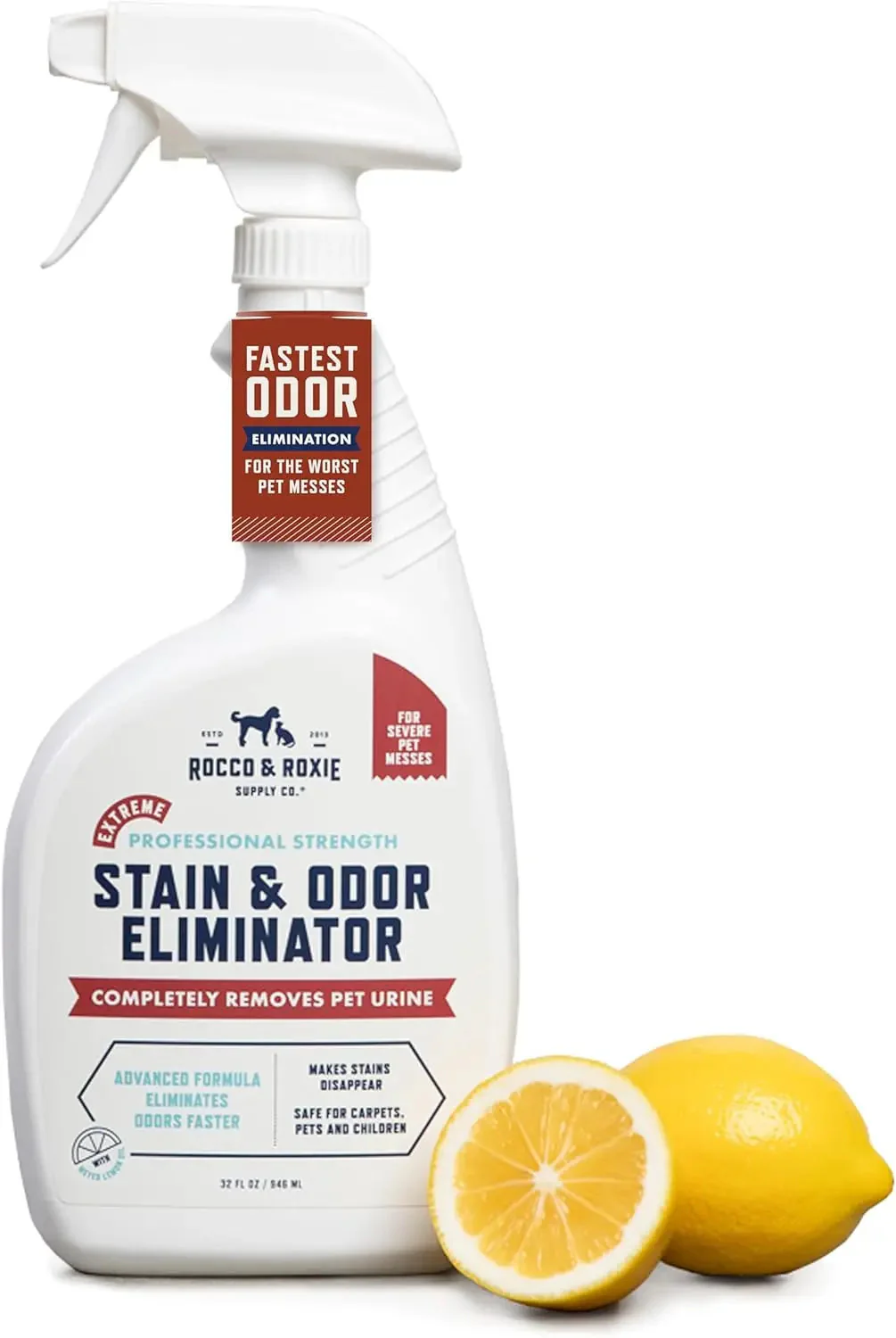 Rocco & Roxie Pet Stain & Odor Eliminator 32oz Enzyme Carpet Cleaner Spray - Image 9
