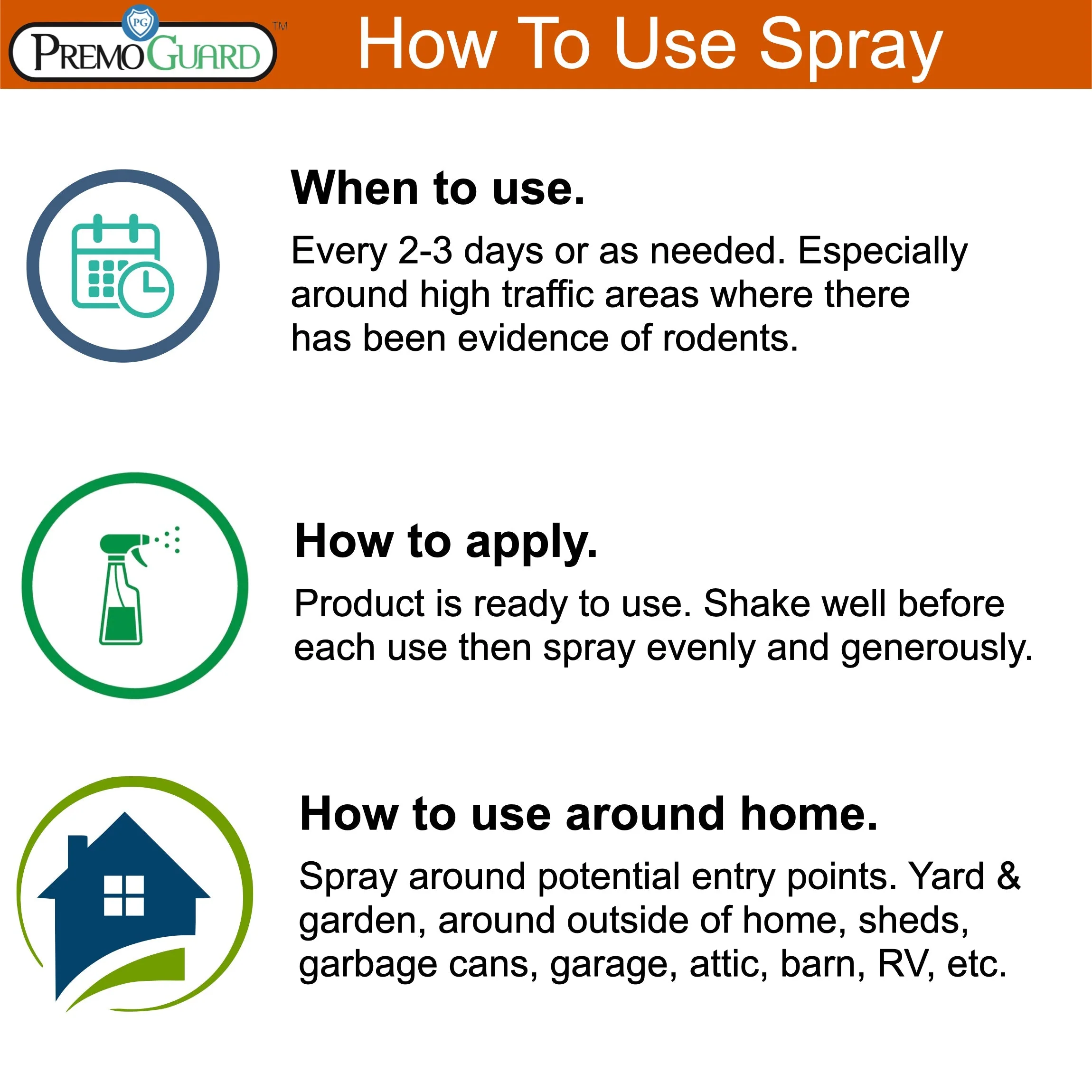 Rodent Repellent Spray - 32 oz - Plant Based All Natural Non-Toxic - By Premo Guard - Image 5