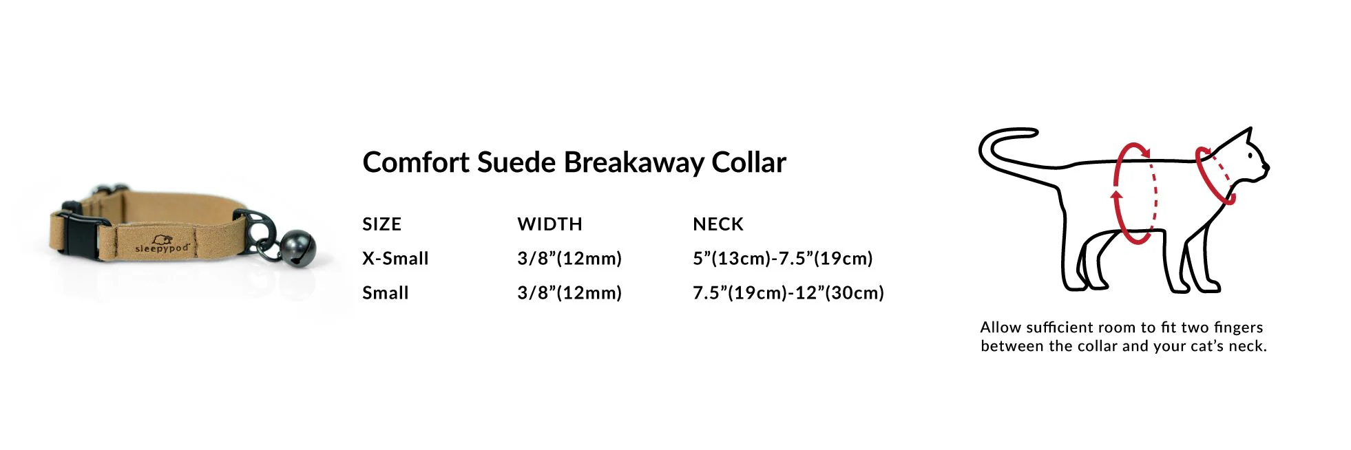 Sleepypod Comfort Suede Breakaway Collar for Cats - Image 8