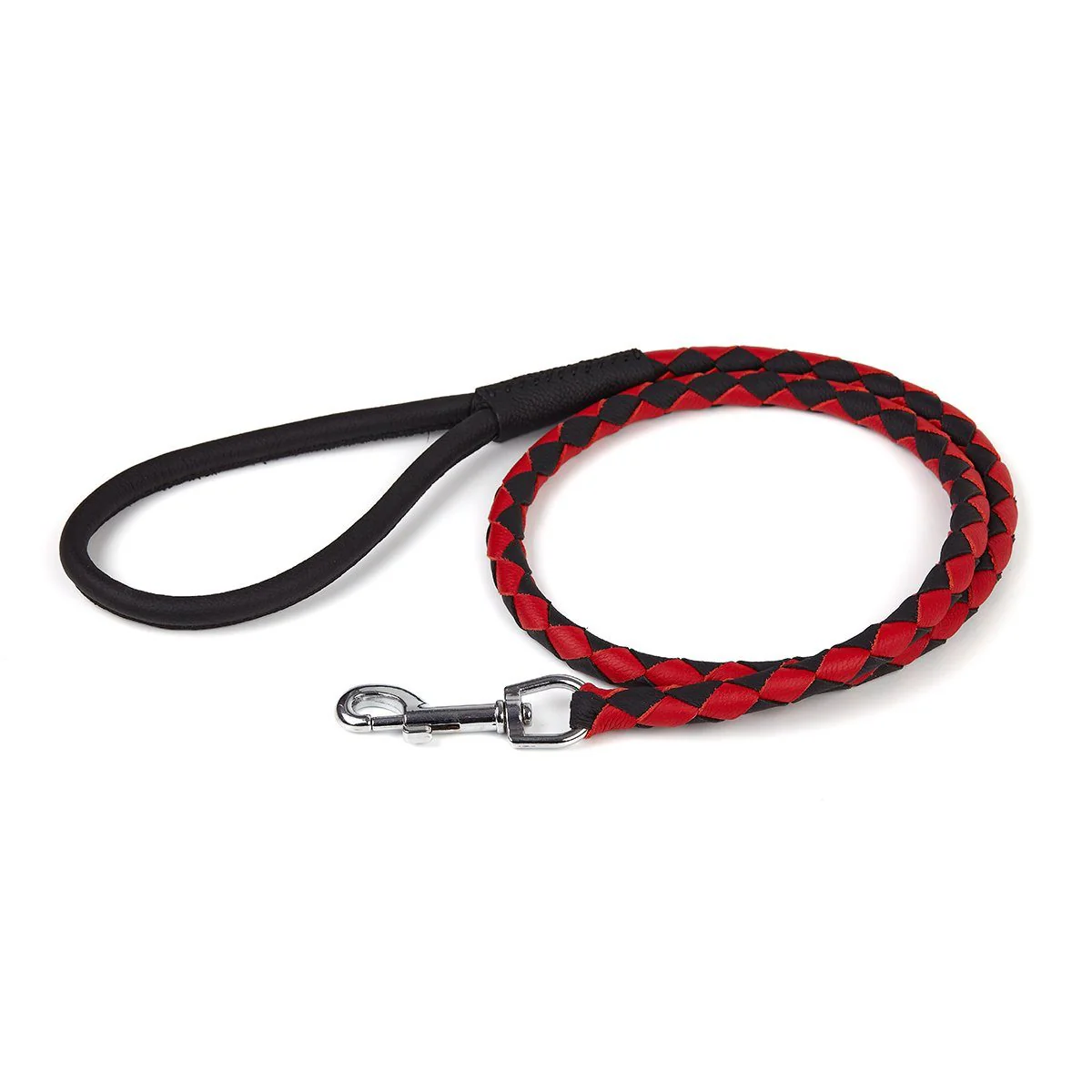 Soft Leather Dual-Color Braided Round Lead - Image 13