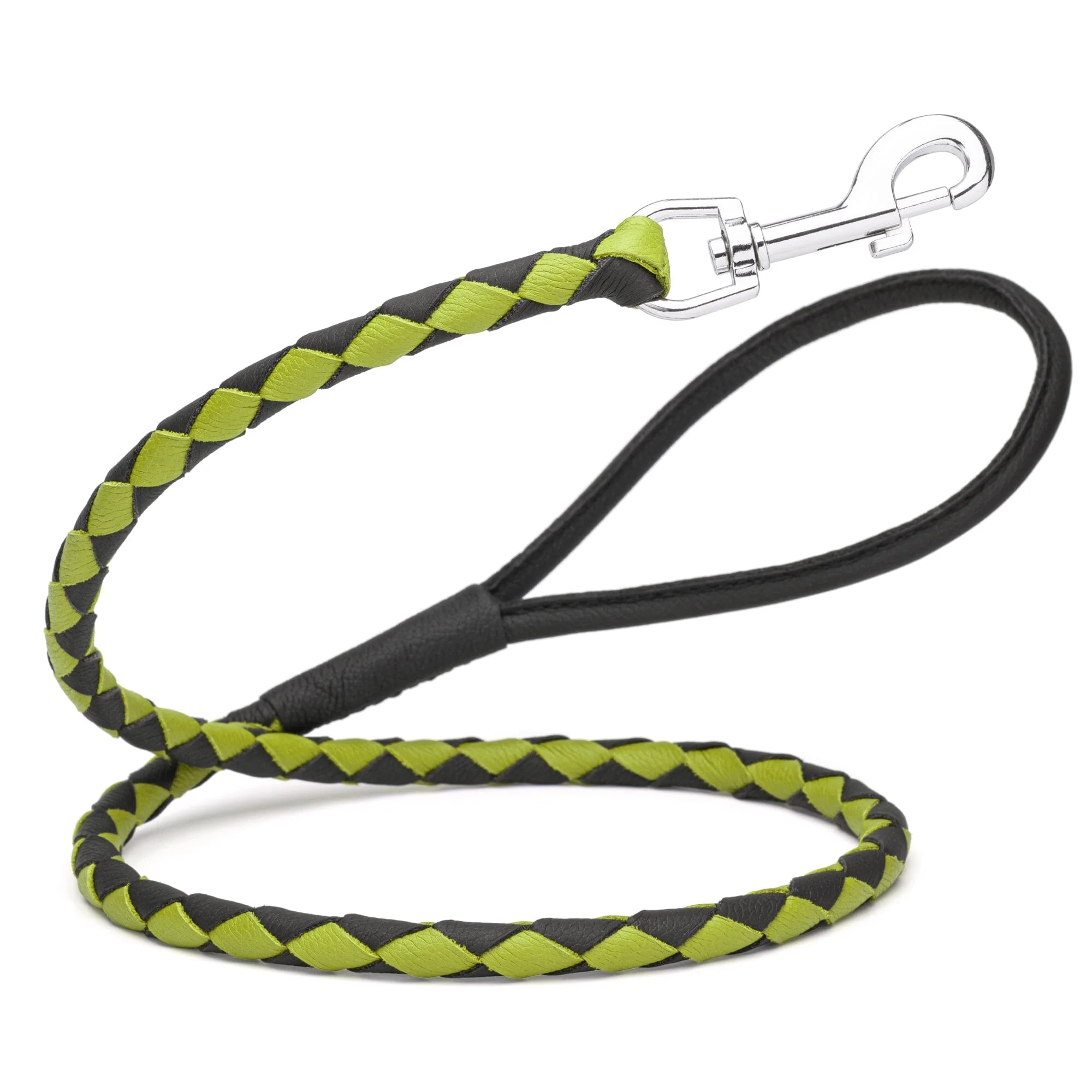 Soft Leather Dual-Color Braided Round Lead - Image 16