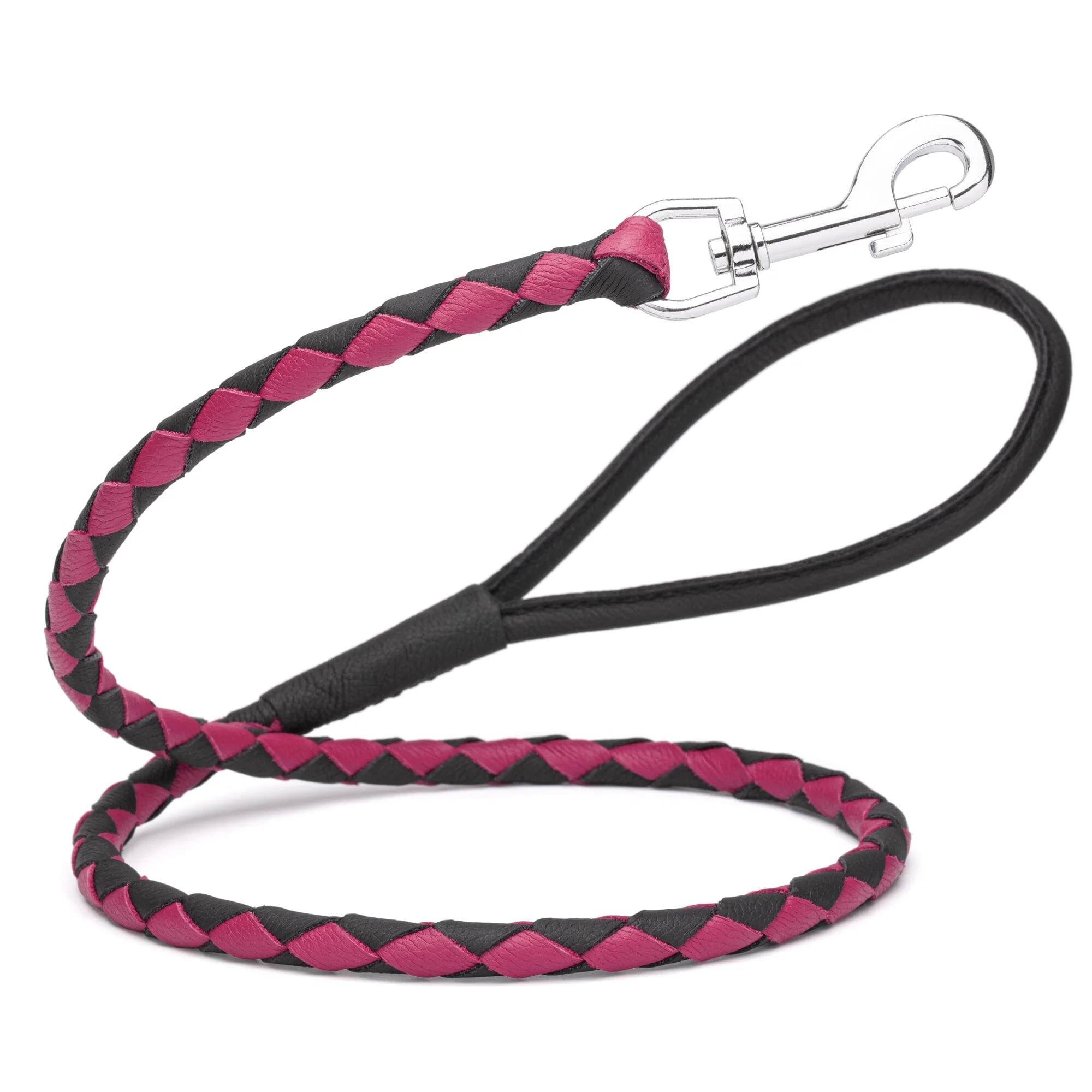 Soft Leather Dual-Color Braided Round Lead - Image 18