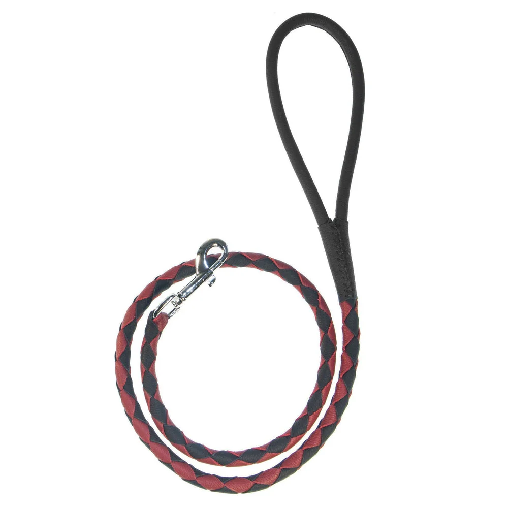 Soft Leather Dual-Color Braided Round Lead - Image 22