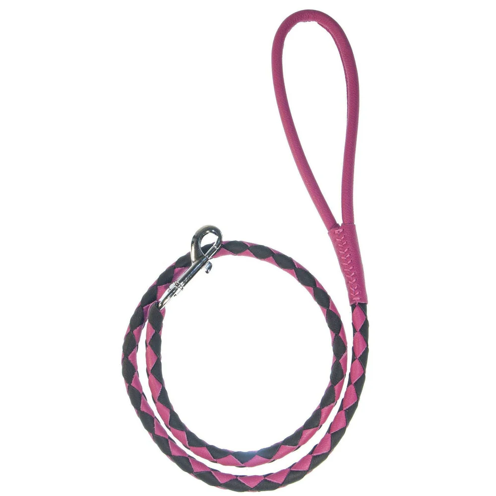 Soft Leather Dual-Color Braided Round Lead - Image 27