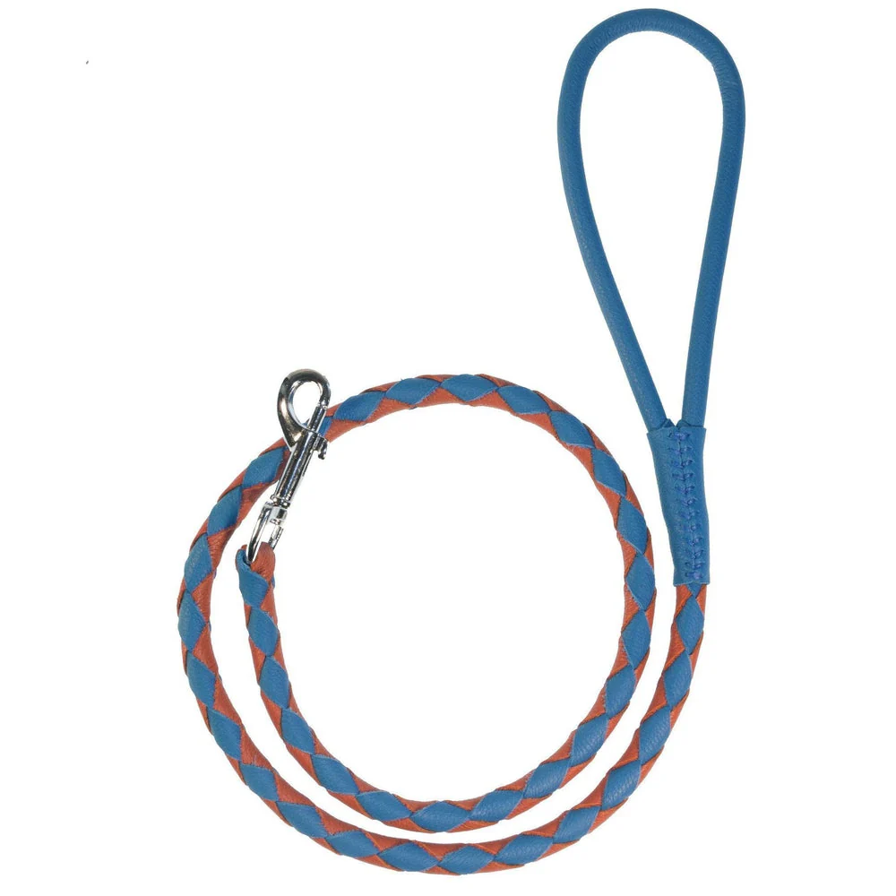 Soft Leather Dual-Color Braided Round Lead - Image 31