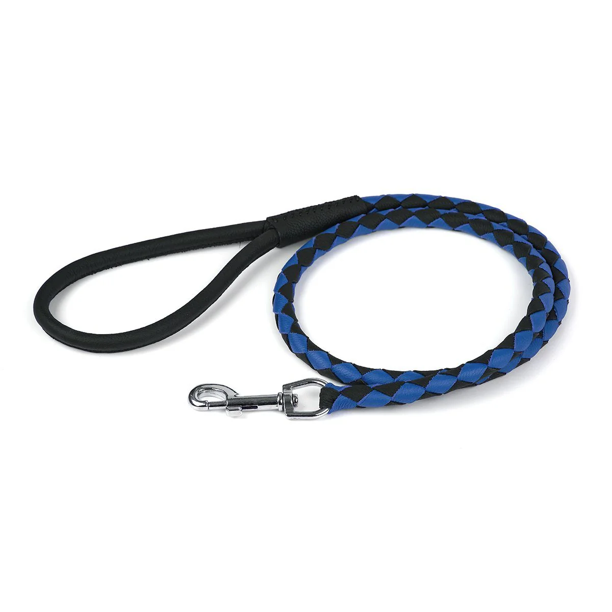 Soft Leather Dual-Color Braided Round Lead - Image 8