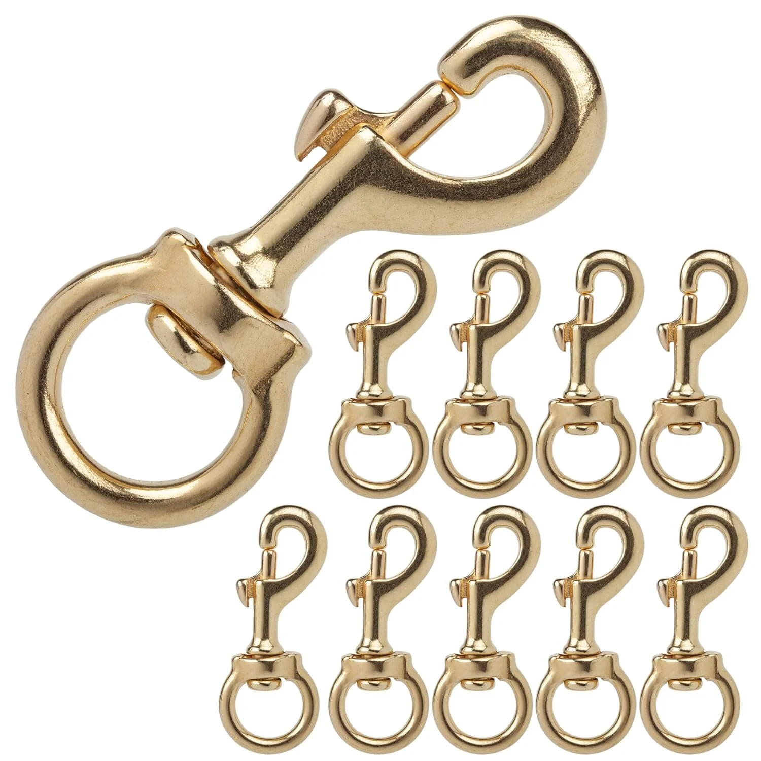 Solid Brass Swivel Snap Hook Heavy Duty Clip - Image 2