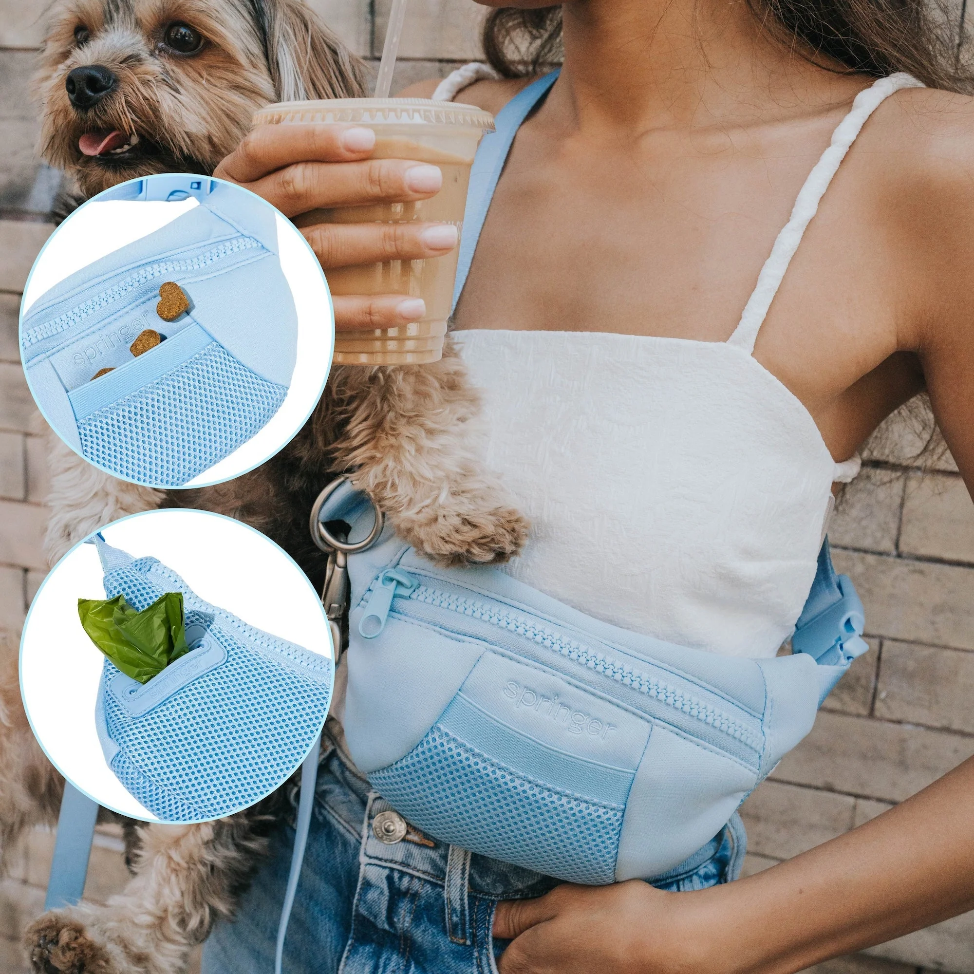 The Hands-Free Dog Sling Bag with Leash - Image 10
