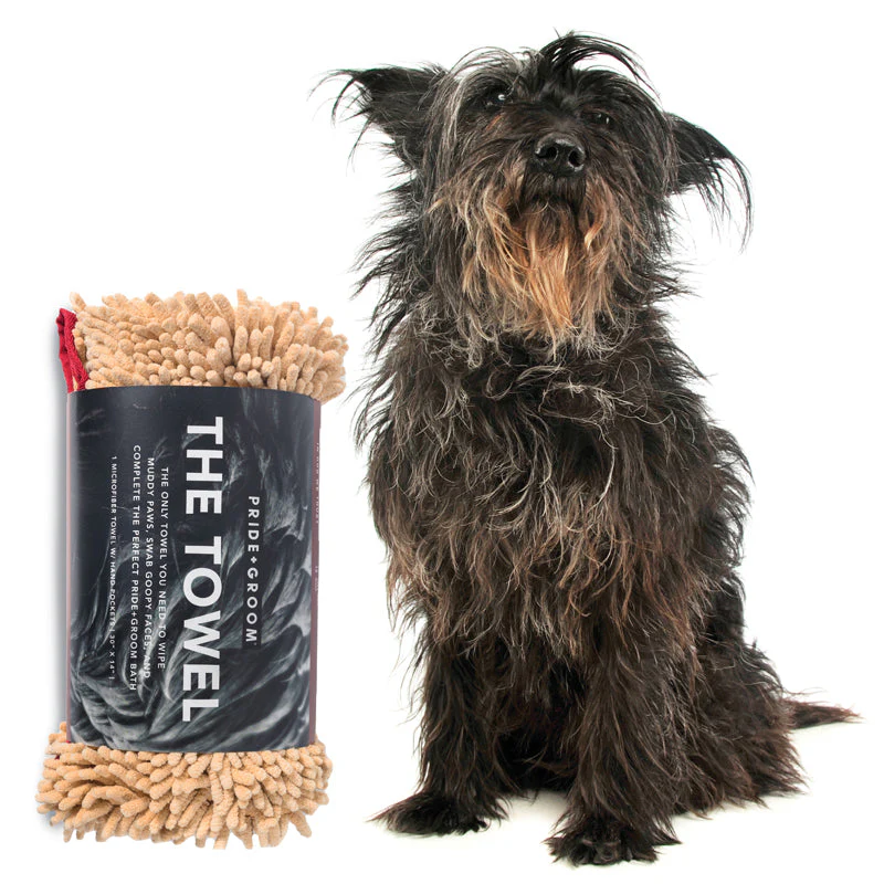 THE TOWEL Microfiber Dog & Cat Drying Towel — Hand Pockets, Odor-Resistant & 7× Water Absorbent - Image 3