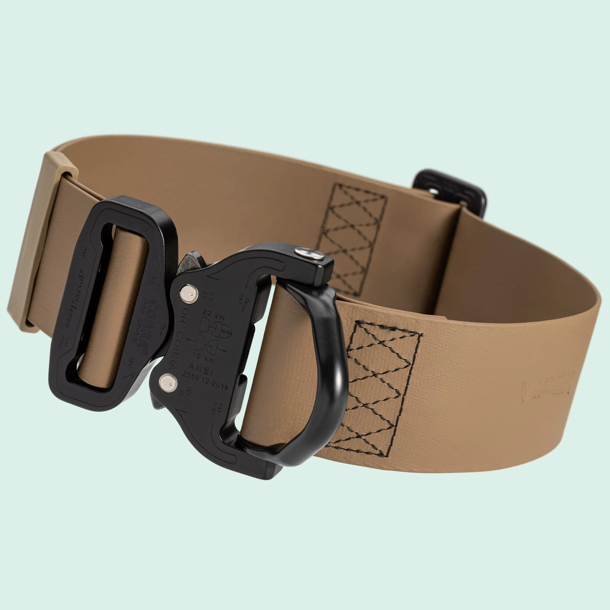 Viper BioThane Tactical Dog Collar with Cobra Buckle, 1.75" Wide - Image 3