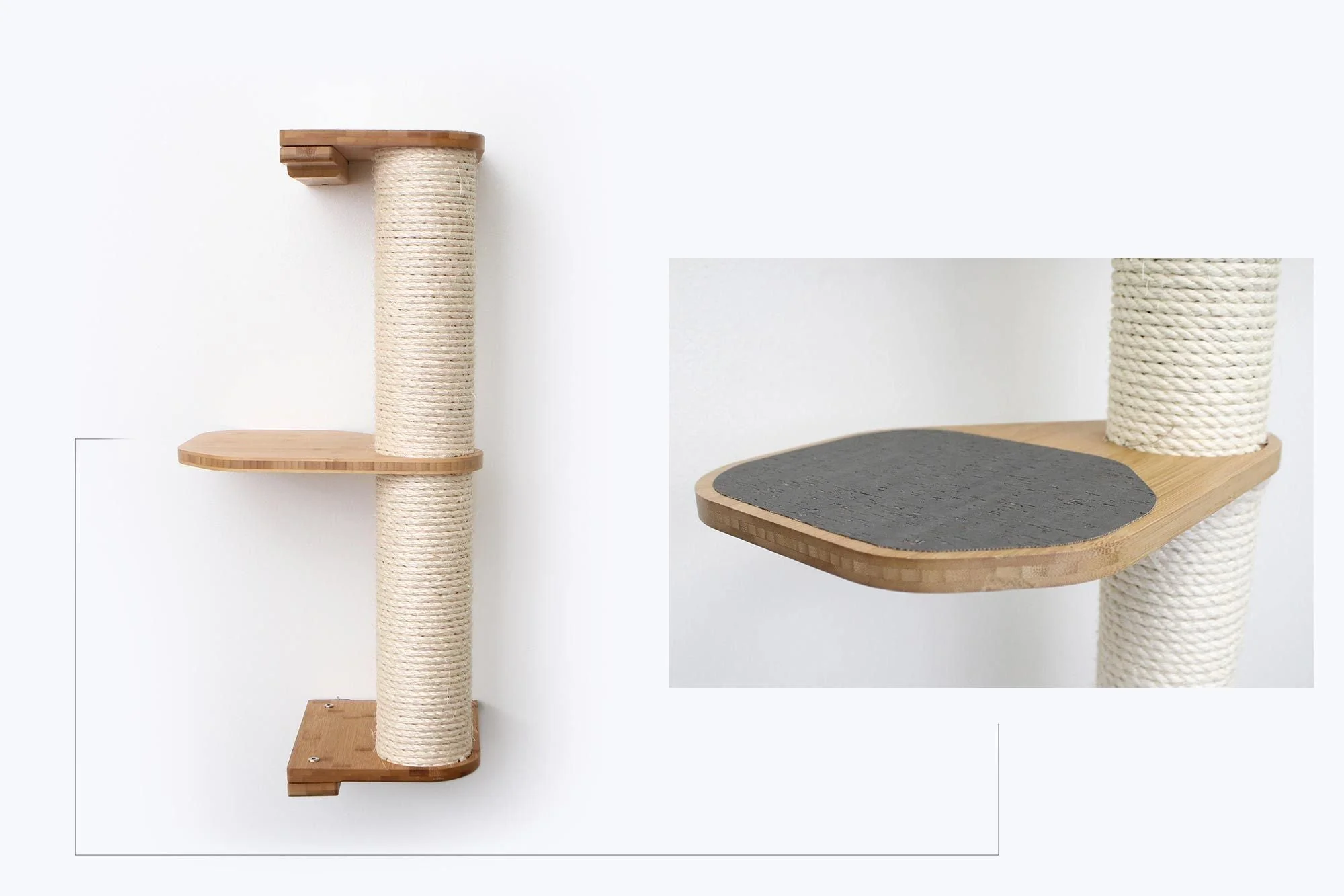 Catastrophic Creations Wall Mounted Cat Climbing Pole - Sisal - Image 17