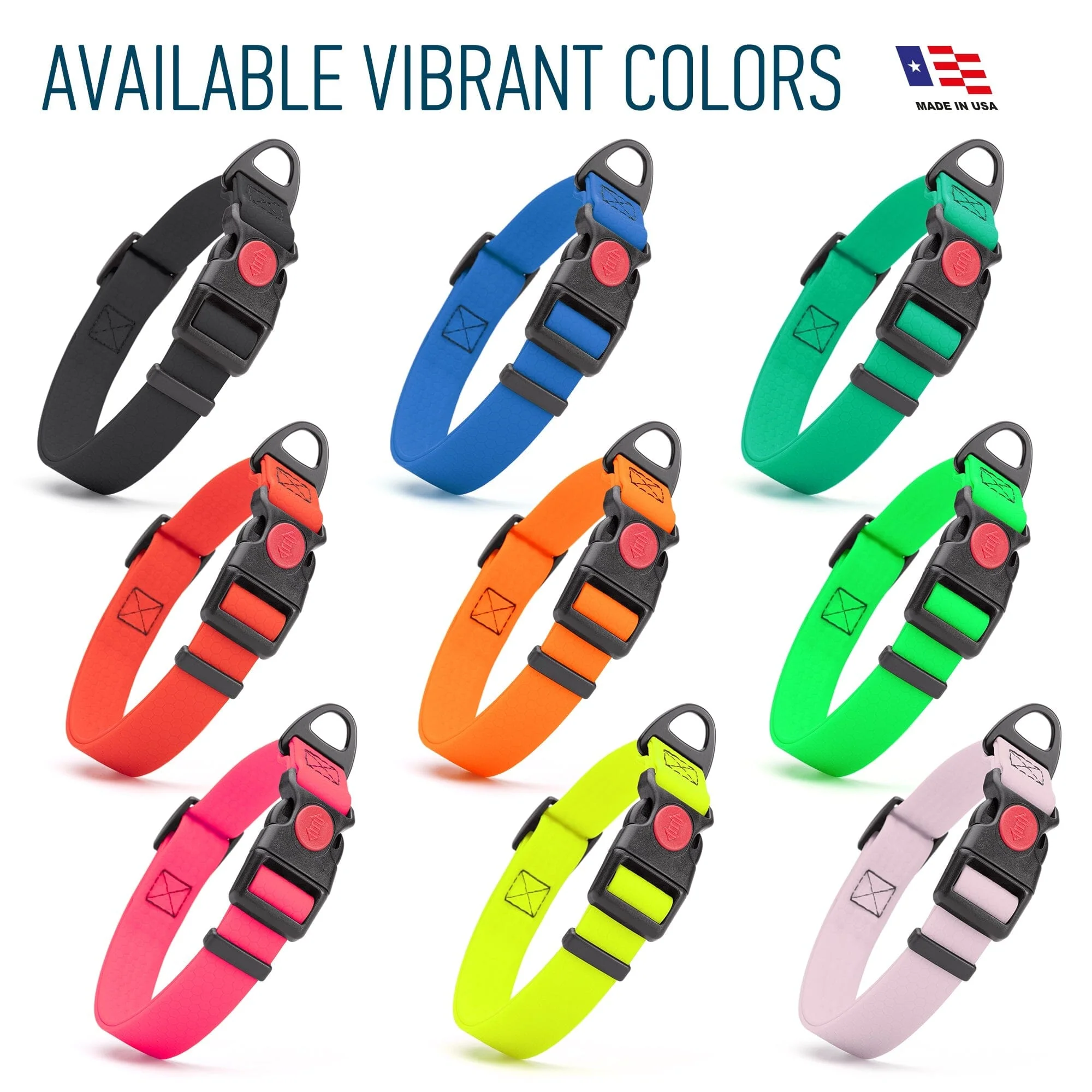 Waterproof Dog Collar with Safety Lock Buckle - Image 4