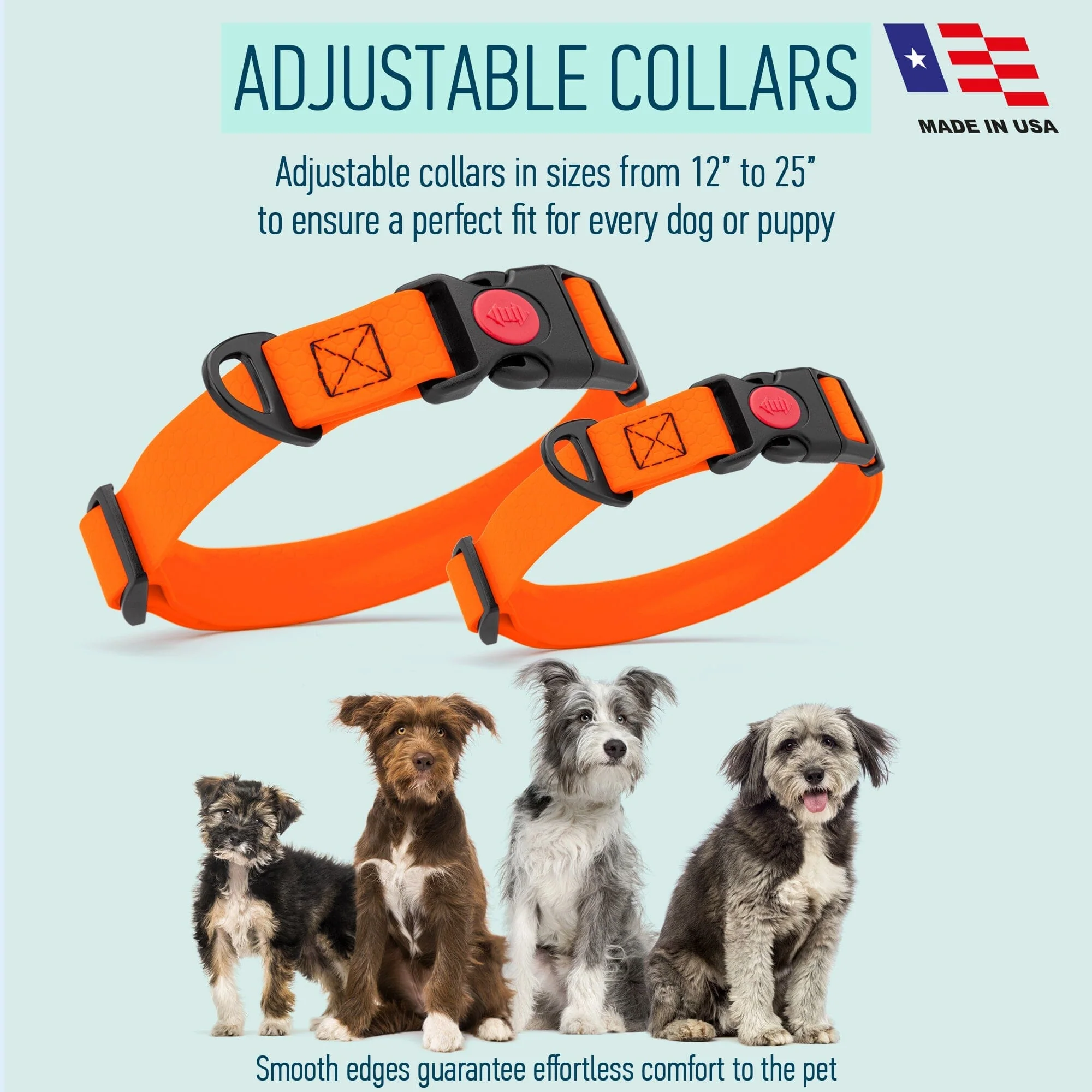 Waterproof Dog Collar with Safety Lock Buckle - Image 8