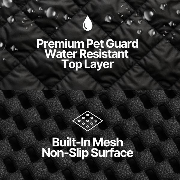 Formosa Covers X-Large Car Seat Cover For Dogs and Pets 56"W Black - Image 7